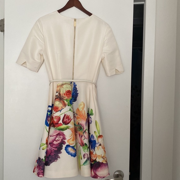 Ted BakerTapestry Flora' Belted Fit & Flare Dress - Picture 8 of 14